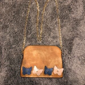 Butterfly gold chain crossbody